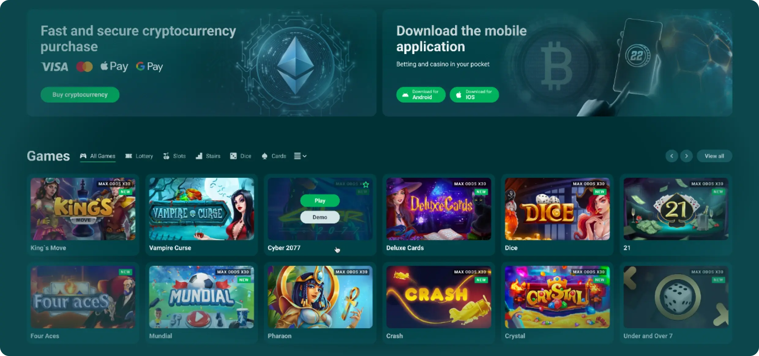 22Bit Online-vedonvälittäjä